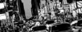 Panoramic Taxi Cabs Clog Times Square in New York City Framed Photos
