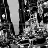 Square Taxi Cabs Clog Times Square in New York City Framed Photos