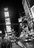 Vertical The Times Square Cityscape at Night Framed Photos