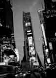 Vertical The Times Square Cityscape at Dusk black and white Pictures