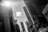 Horizontal A Single Cloud Floats Above Times Square Framed Photos
