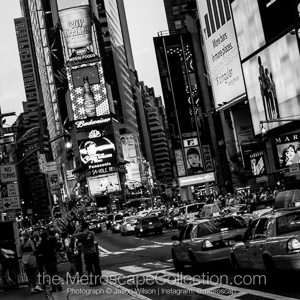 Times Square Black and White Photos