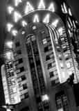 Vertical The Top of the Chrysler Building at Night. Framed Photos