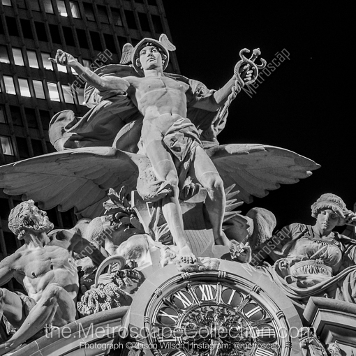 The Top of Grand Central Station -- New York City Black and White Photography