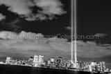 Horizontal The Lights from Ground Zero in New York City Framed Photos