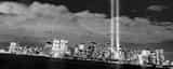 Panoramic The Lights from Ground Zero in New York City Framed Photos
