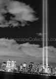 Vertical The Lights from Ground Zero in New York City Framed Photos