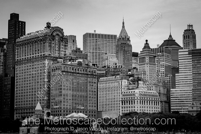 Old New York City Skyline -- New York City Black and White Photos