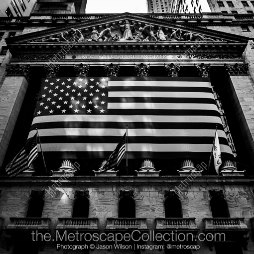 Wall Street -- New York City Black and White Photography