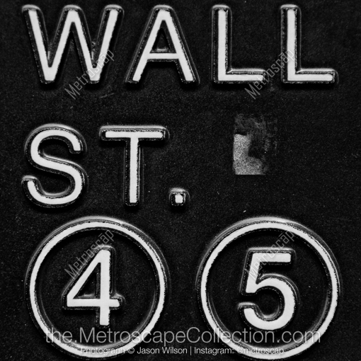 Wall Street Station -- New York City Black and White Photography