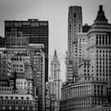 Square The Woolworth Building in Manhattan Framed Photos