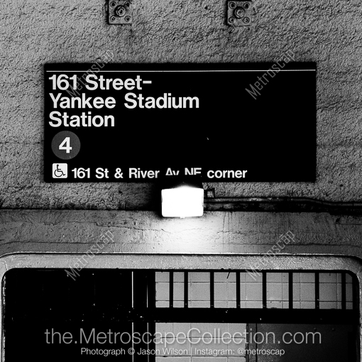New York City Black and White Photos of The Yankee Stadium 4 Train Station at 161st Street The Yankee Stadium 4 Train Station at 161st Street -- New York City Black and White Photos