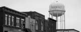 Panoramic Newton Falls Water Tower black and white Photos