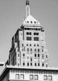 Vertical The Colcord Hotel in Downtown Oklahoma City black and white Pictures