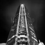 Square The Devon Energy Tower at Night black and white Pictures