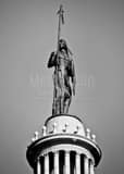 Vertical The Native American Statue atop the Oklahoma Capitol Building Framed Photos