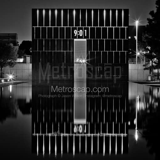The Oklahoma City Memorial -- Oklahoma City Black and White Photography
