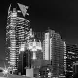 Square The Oklahoma City Skyline at Night from Gaylord Framed Photos