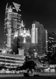 Vertical The Oklahoma City Skyline at Night from Gaylord Framed Photos