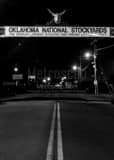 Vertical The Oklahoma National Stockyards black and white Pictures