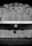 Vertical The Santa Fe Amtrak Station in Downtown Oklahoma City black and white Pictures