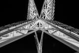 Horizontal Under The Skydance Pedestrian Bridge  Framed Photos