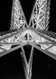 Vertical Under The Skydance Pedestrian Bridge  Framed Photos