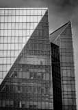 Vertical The Top of the Devon Energy Tower black and white Pictures