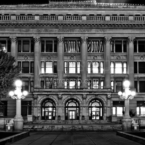 The Douglas County Court House -- Omaha Black and White Photography