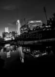 Vertical The Omaha Skyline from the Leahy Mall Photography