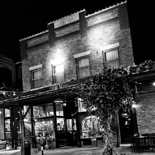 The Omaha Old Market Distirct -- Omaha Black and White Photography