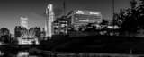 Panoramic The Omaha Skyline at Night from the Gene Leahy Mall Photography