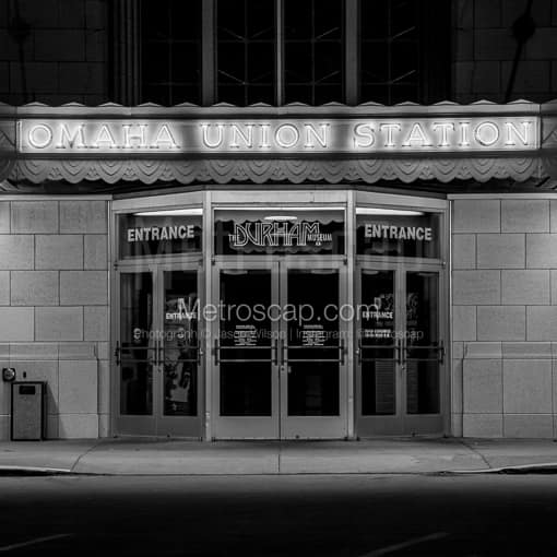 The Omaha Union Station Durham Museum -- Omaha Black and White Photography