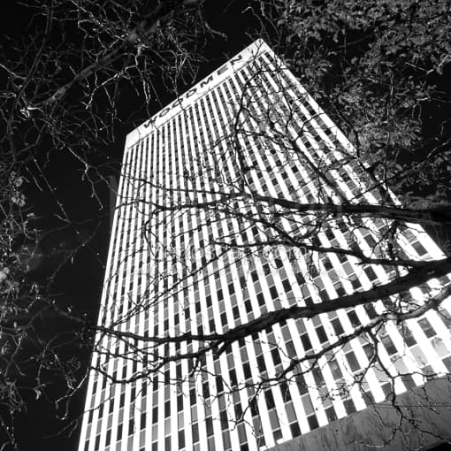 The Woodmen Building -- Omaha Black and White Photography