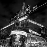 Square The Amway Center at Hughey and Church at Night black and white Photos