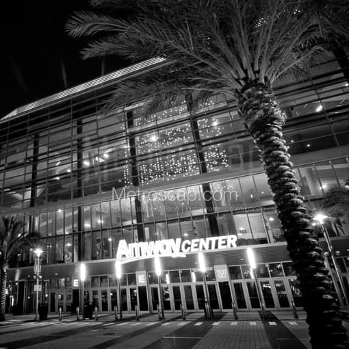The Amway Center in Downtown Orlando -- Orlando Black and White Photos