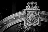 Horizontal The Clock Arch on Wall Street Framed Photos