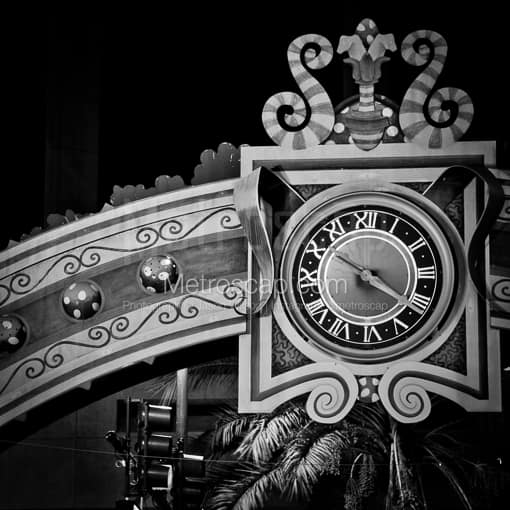 The Clock Arch on Wall Street -- Orlando Black and White Photos