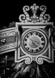 Vertical The Clock Arch on Wall Street Framed Photos
