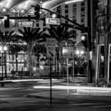 Square Downtown Orlando Intersection of South and Orange black and white Photos
