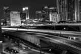 Horizontal The Downtown Orlando Florida Skyline at Night Framed Photos