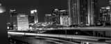 Panoramic The Downtown Orlando Florida Skyline at Night Framed Photos
