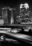 Vertical The Downtown Orlando Skyline over I-4 Framed Photos