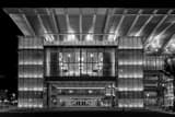 Horizontal The Dr Phillips Performing Arts Center landscape black and white Photography