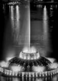 Vertical The Lake Eola Fountain from above black and white Photos