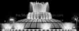 Panoramic The Linton Allen Memorial Fountain in Lake Eola landscape black and white Photography