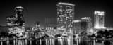 Panoramic The Orlando Skyline and Lake Eola Fountain Framed Photos