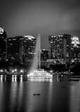 Vertical The Orlando Skyline Framed Photos