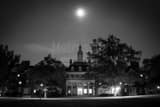 Horizontal MacCracken Hall at Night black and white Photos