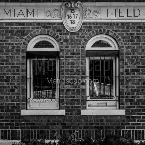 Miami Field -- Oxford Black and White Photos